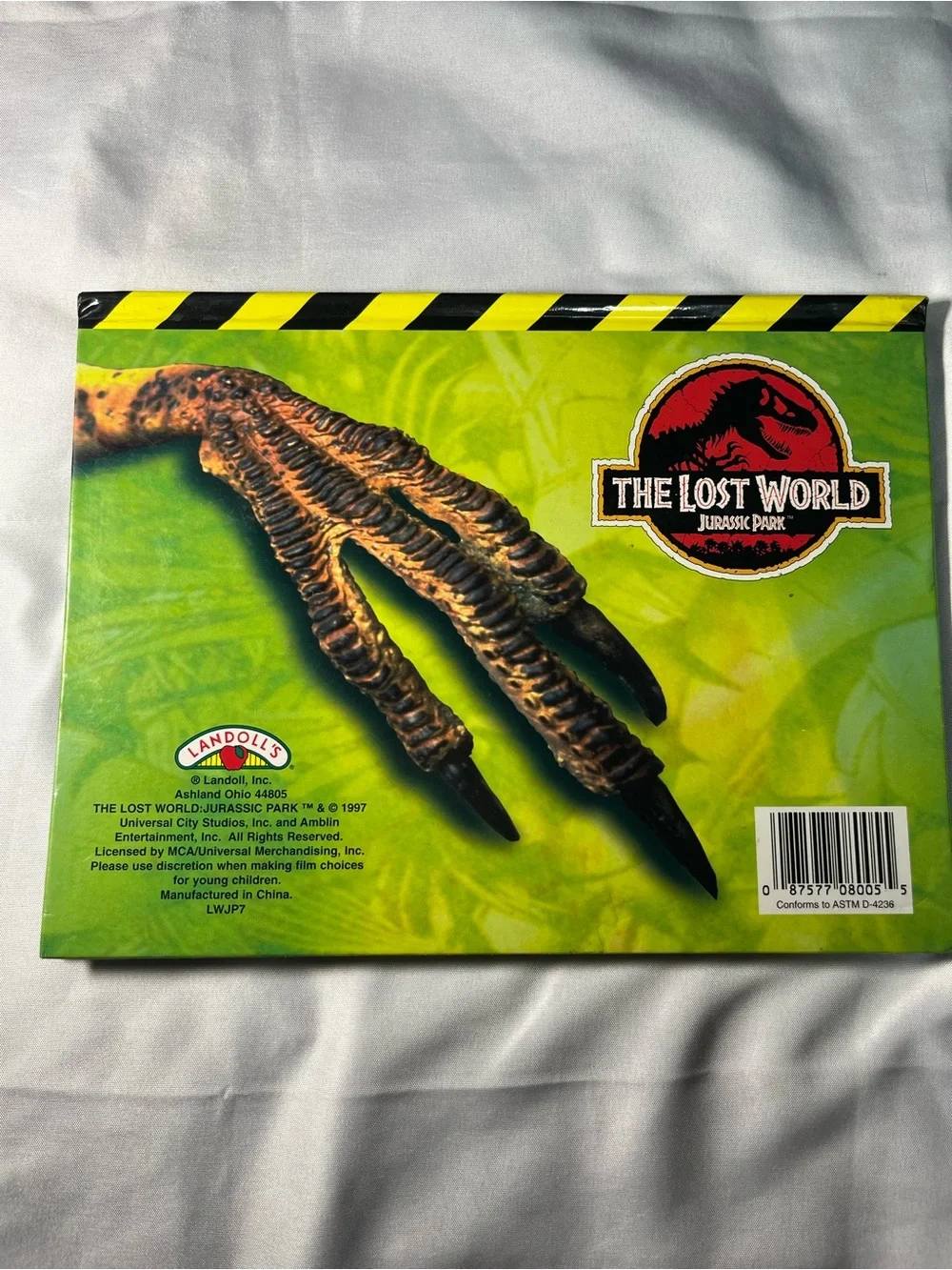 Vintage 1997 Jurassic Park The Lost World Pop-Up Book HC Landoll’s Rare